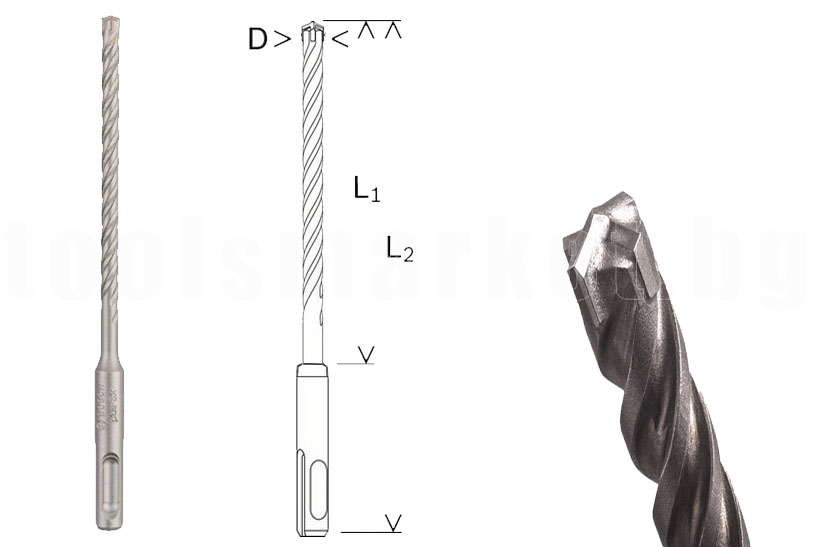 Bosch Свредло за перфоратор SDS-plus-5X, армиран бетон 5.0x50x110 mm_2 608 833 771